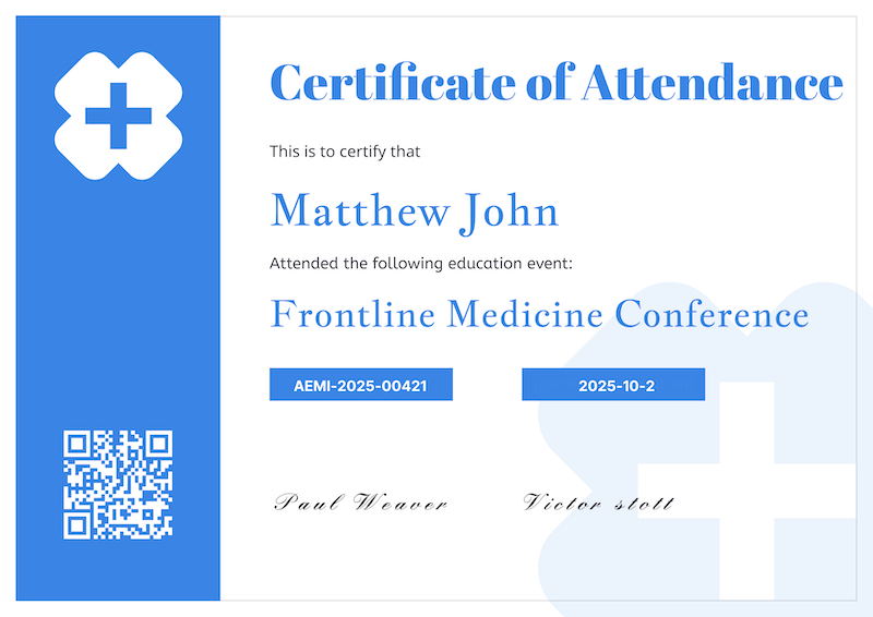 CPD CME Certificate Generator Banner